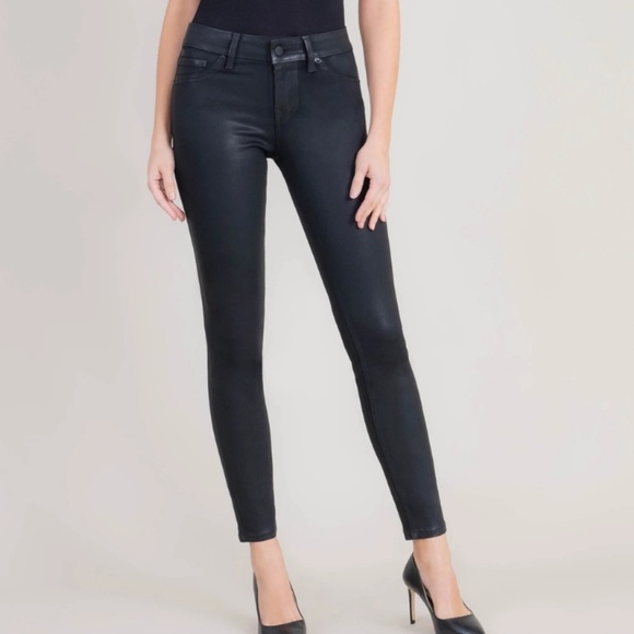 wet look skinny jeans